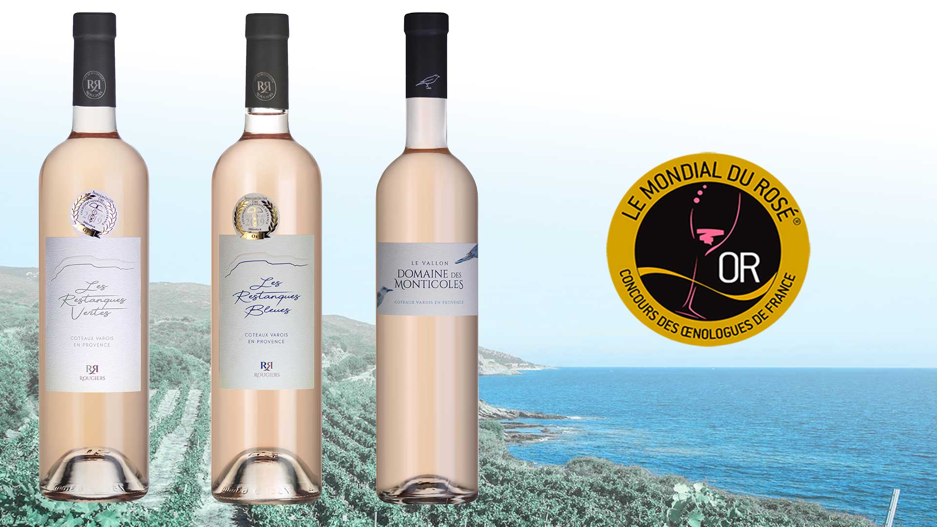 Les vignerons de la Sainte Baume récupèrent 3 Médailles d’Or au Mondial du Rosé